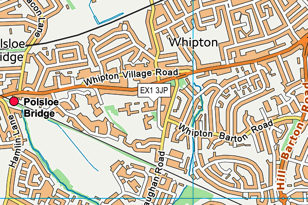 Whipton Barton Middle School (Closed) map (EX1 3JP) - OS VectorMap District (Ordnance Survey)
