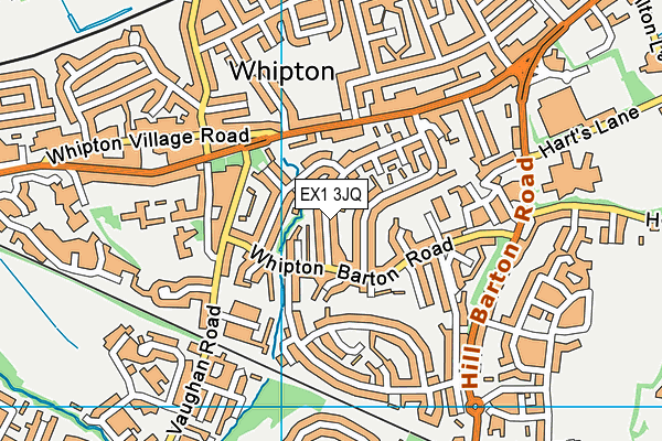 EX1 3JQ map - OS VectorMap District (Ordnance Survey)