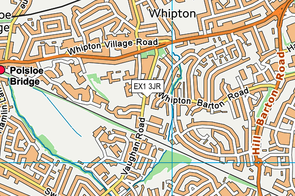 EX1 3JR map - OS VectorMap District (Ordnance Survey)