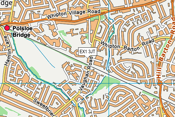 EX1 3JT map - OS VectorMap District (Ordnance Survey)