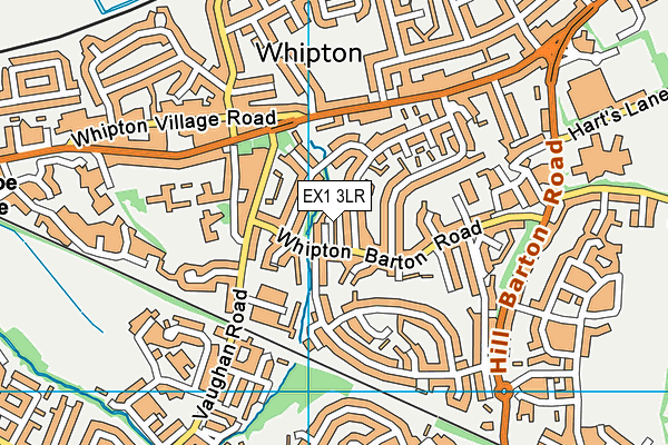 EX1 3LR map - OS VectorMap District (Ordnance Survey)