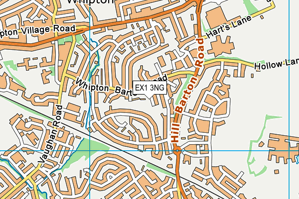 EX1 3NG map - OS VectorMap District (Ordnance Survey)