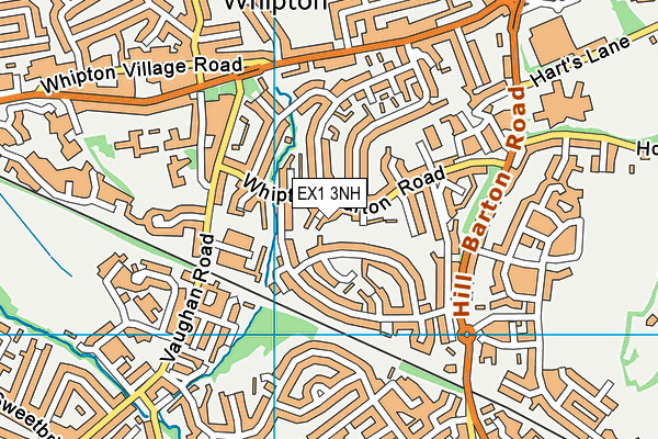 EX1 3NH map - OS VectorMap District (Ordnance Survey)