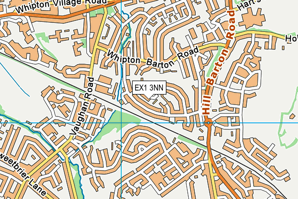 EX1 3NN map - OS VectorMap District (Ordnance Survey)