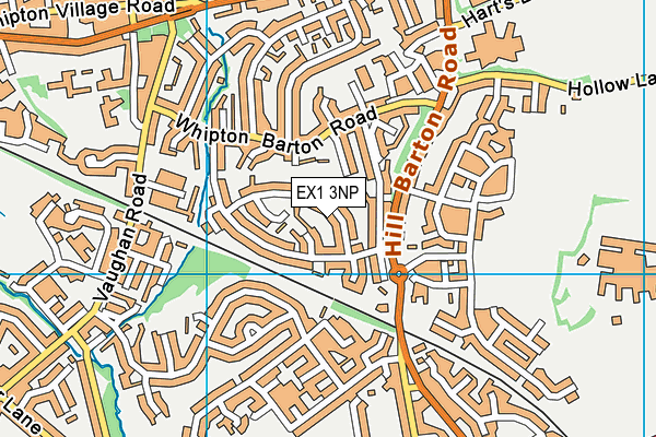 EX1 3NP map - OS VectorMap District (Ordnance Survey)