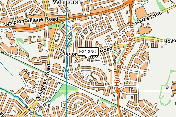 EX1 3NQ map - OS VectorMap District (Ordnance Survey)