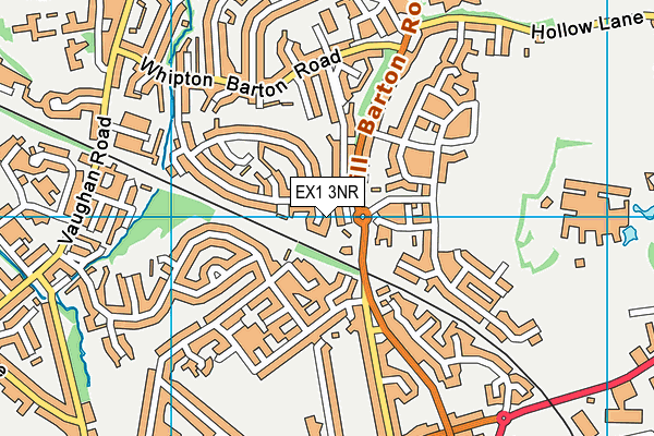 EX1 3NR map - OS VectorMap District (Ordnance Survey)