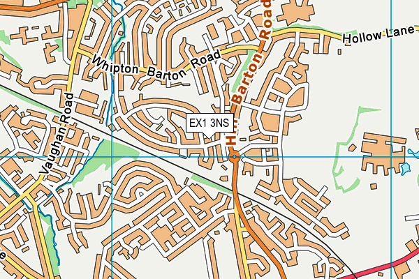 EX1 3NS map - OS VectorMap District (Ordnance Survey)