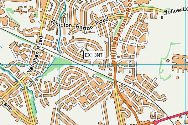 EX1 3NT map - OS VectorMap District (Ordnance Survey)