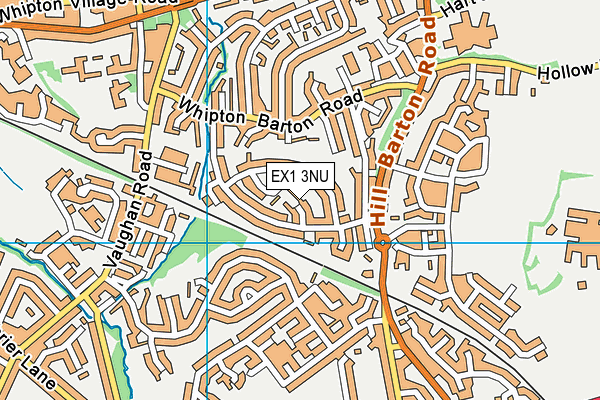 EX1 3NU map - OS VectorMap District (Ordnance Survey)