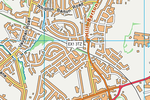 EX1 3TZ map - OS VectorMap District (Ordnance Survey)