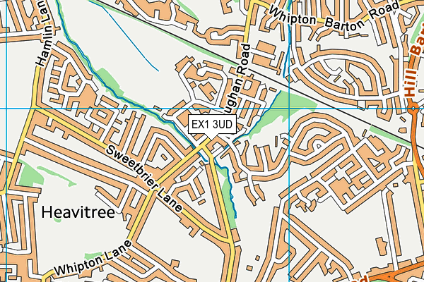 EX1 3UD map - OS VectorMap District (Ordnance Survey)