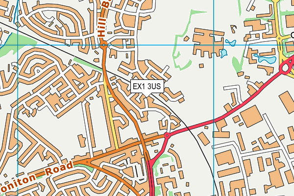EX1 3US map - OS VectorMap District (Ordnance Survey)