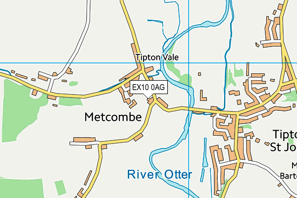 EX10 0AG map - OS VectorMap District (Ordnance Survey)