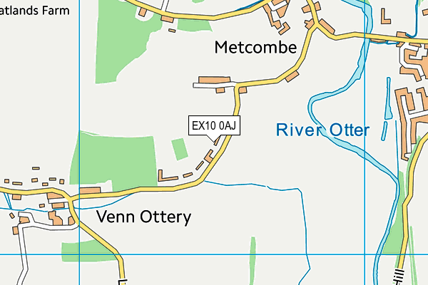 EX10 0AJ map - OS VectorMap District (Ordnance Survey)