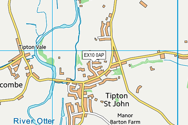 EX10 0AP map - OS VectorMap District (Ordnance Survey)