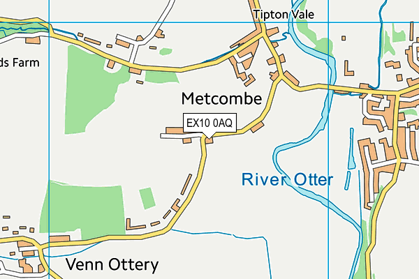 EX10 0AQ map - OS VectorMap District (Ordnance Survey)