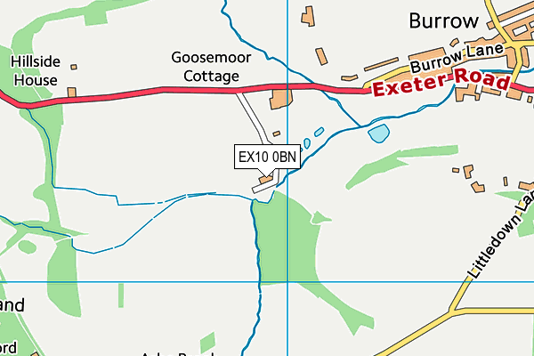 EX10 0BN map - OS VectorMap District (Ordnance Survey)