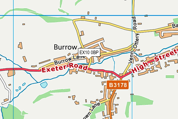 EX10 0BP map - OS VectorMap District (Ordnance Survey)