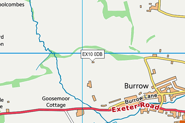 EX10 0DB map - OS VectorMap District (Ordnance Survey)