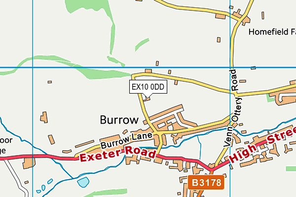 EX10 0DD map - OS VectorMap District (Ordnance Survey)