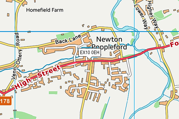 EX10 0EH map - OS VectorMap District (Ordnance Survey)