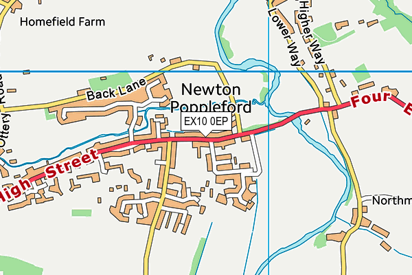 EX10 0EP map - OS VectorMap District (Ordnance Survey)