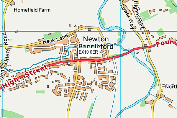 EX10 0ER map - OS VectorMap District (Ordnance Survey)