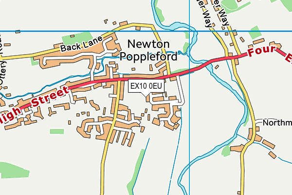 EX10 0EU map - OS VectorMap District (Ordnance Survey)