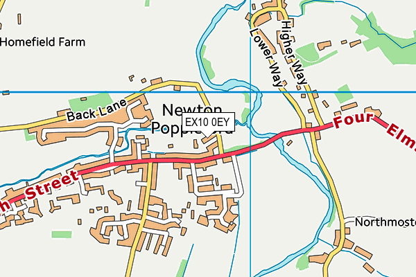 EX10 0EY map - OS VectorMap District (Ordnance Survey)