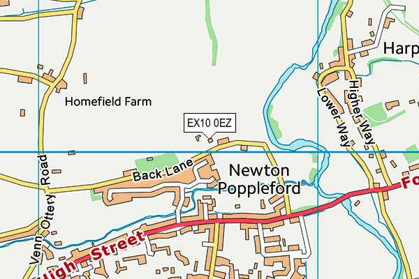 EX10 0EZ map - OS VectorMap District (Ordnance Survey)