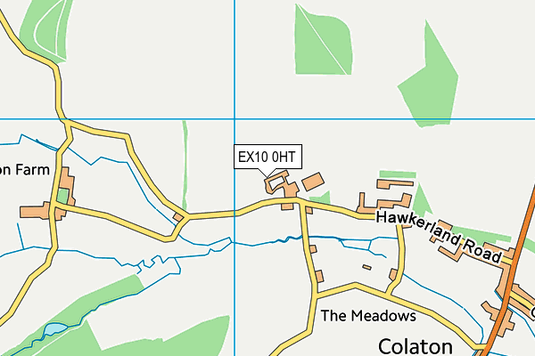 EX10 0HT map - OS VectorMap District (Ordnance Survey)