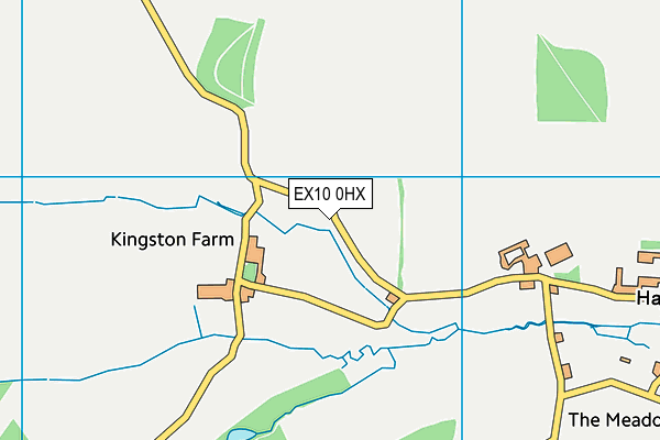 EX10 0HX map - OS VectorMap District (Ordnance Survey)