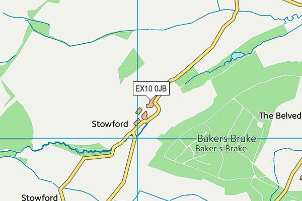 EX10 0JB map - OS VectorMap District (Ordnance Survey)