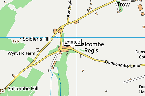 EX10 0JQ map - OS VectorMap District (Ordnance Survey)