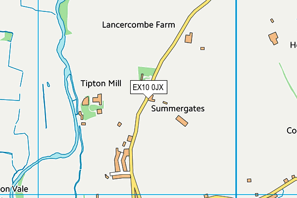 EX10 0JX map - OS VectorMap District (Ordnance Survey)