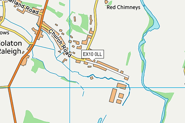 EX10 0LL map - OS VectorMap District (Ordnance Survey)