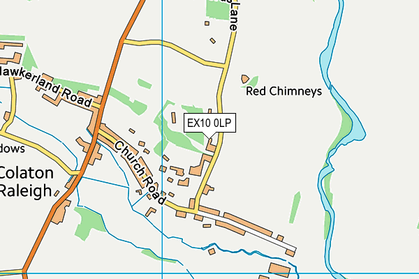 EX10 0LP map - OS VectorMap District (Ordnance Survey)