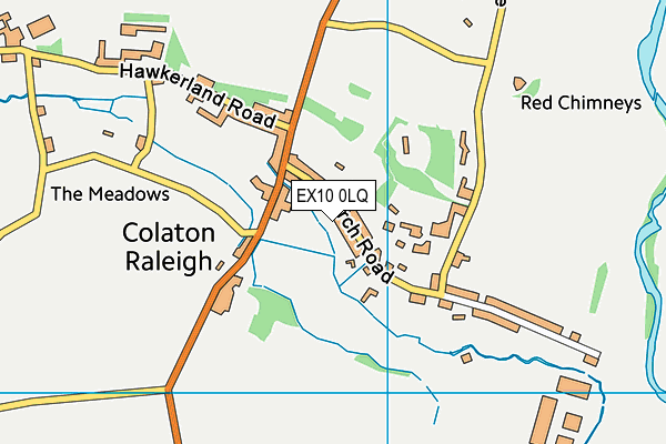 EX10 0LQ map - OS VectorMap District (Ordnance Survey)