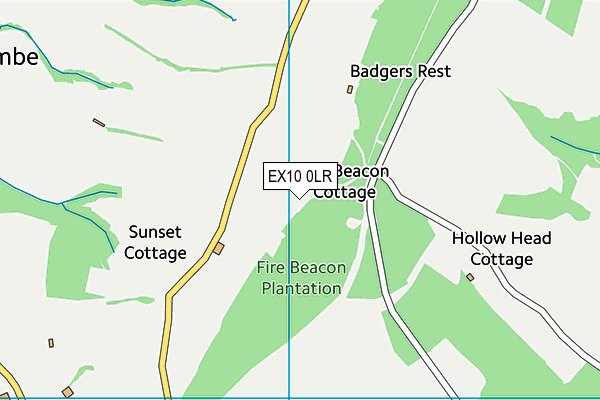 EX10 0LR map - OS VectorMap District (Ordnance Survey)