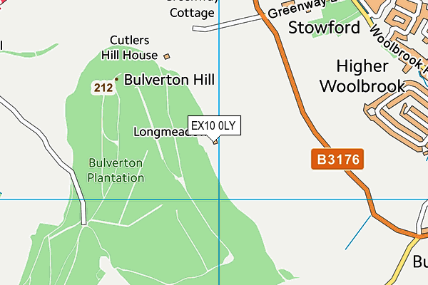 EX10 0LY map - OS VectorMap District (Ordnance Survey)