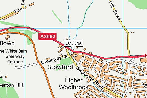 EX10 0NA map - OS VectorMap District (Ordnance Survey)