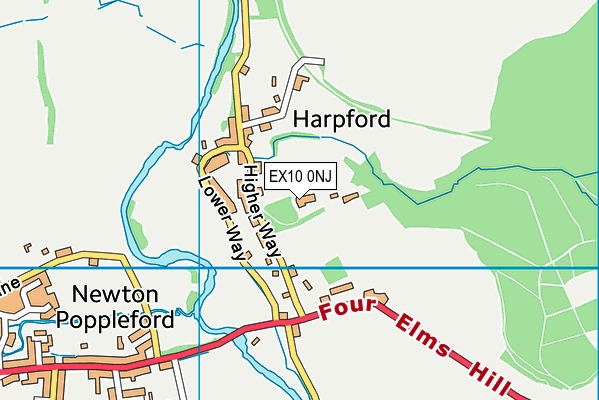 EX10 0NJ map - OS VectorMap District (Ordnance Survey)