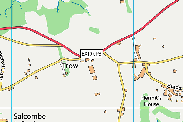 EX10 0PB map - OS VectorMap District (Ordnance Survey)