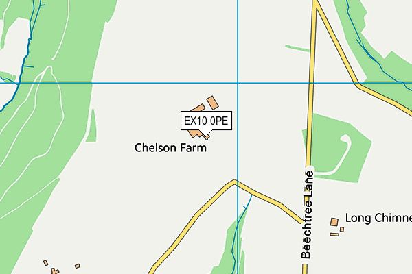 EX10 0PE map - OS VectorMap District (Ordnance Survey)