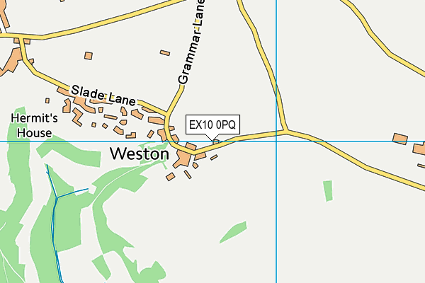 EX10 0PQ map - OS VectorMap District (Ordnance Survey)