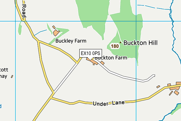 EX10 0PS map - OS VectorMap District (Ordnance Survey)