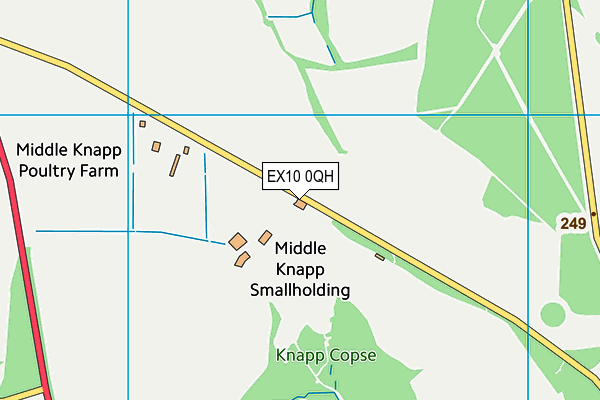 EX10 0QH map - OS VectorMap District (Ordnance Survey)