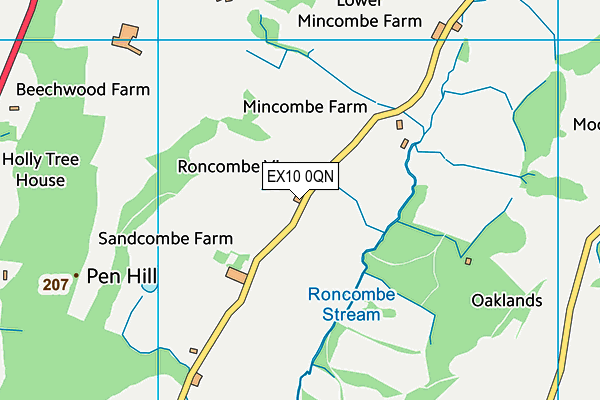 EX10 0QN map - OS VectorMap District (Ordnance Survey)