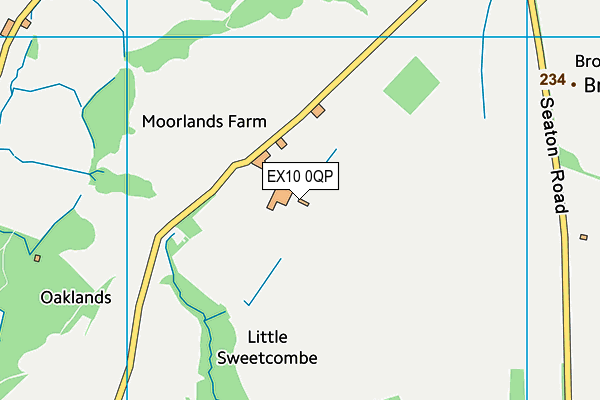 EX10 0QP map - OS VectorMap District (Ordnance Survey)